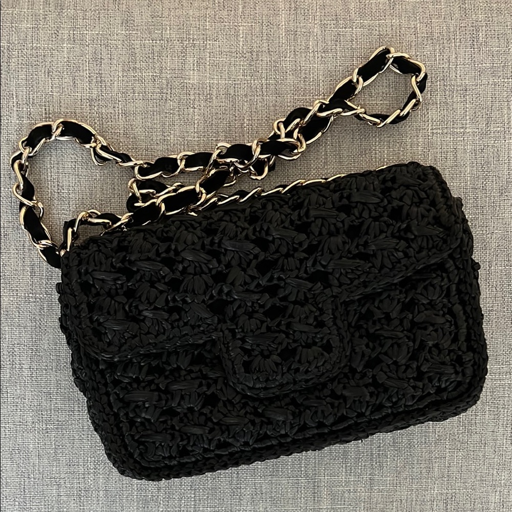 Caterina Bertini Woven Shoulder Bag